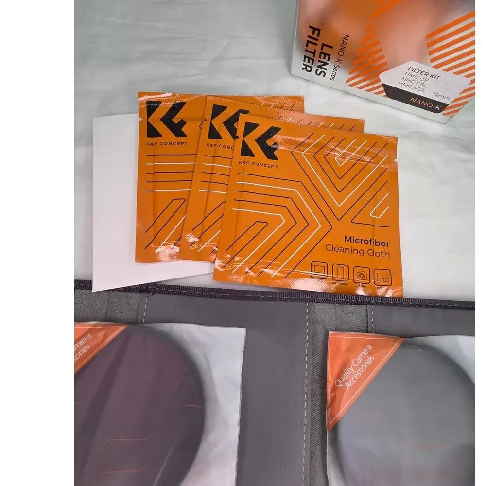 K&F Concept 72mm UV CPL ND4 Lens Filter Kit 3Pc K-Series